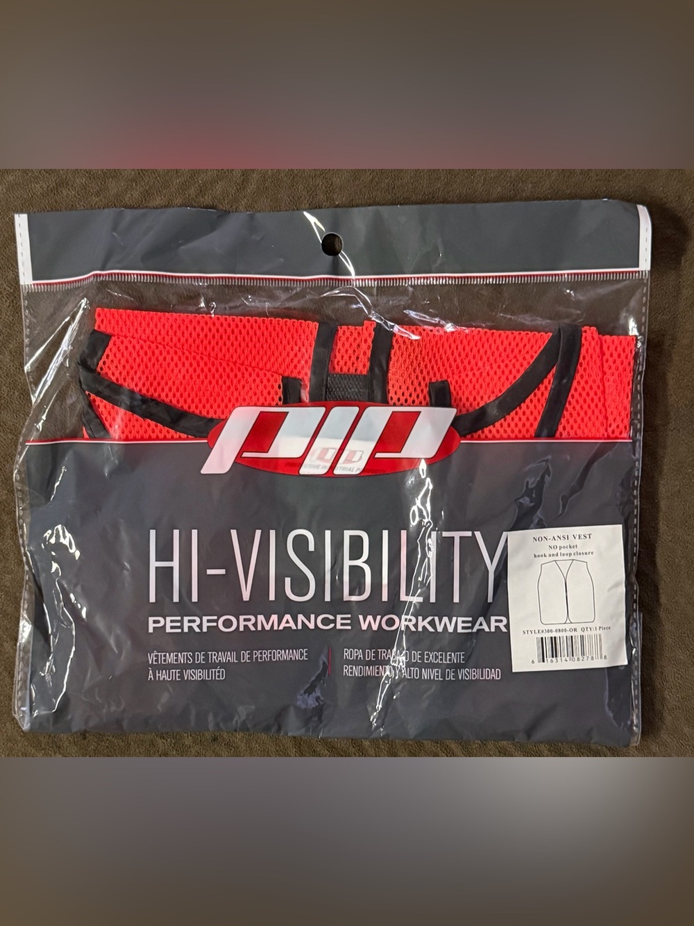 Hi-Visibility Performance Workwear Vest - Neon Orange
